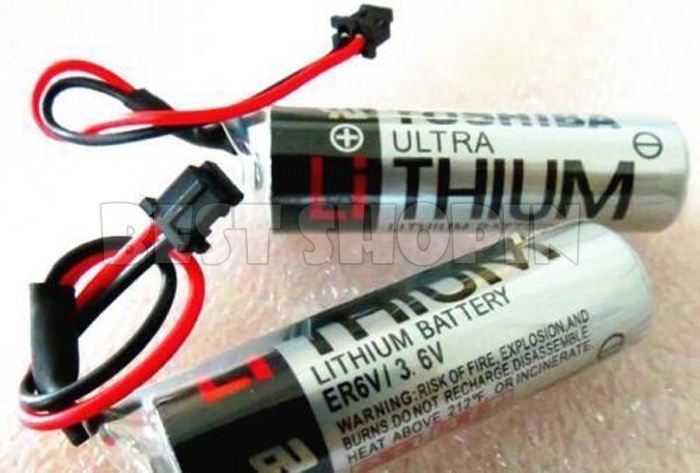 Power Up Your PLC: Toshiba ER6V 3.6V 2400mAh Lithium Battery With Plug – Fast US Shipping